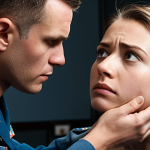 **Prompt:** A determined Air Force pilot candidate undergoing a rigorous physical examination, highlighting vision testing. Emphasize the high standards and competitive nature of pilot selection.